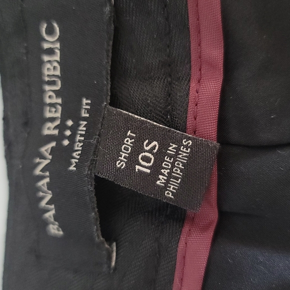 Banana Republic Martin Fit black Slacks Pants Size 10 - Picture 4 of 5